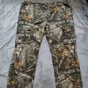 Realtree Camo Hunting Outdoor 6 Pocket Camo Cargo Pants  Mens Size 44/46XXL